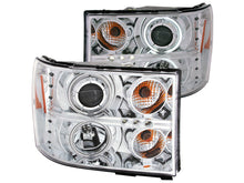 Load image into Gallery viewer, Anzo 2007-2013 Gmc Sierra 1500 Projector Headlights w/ Halo Chrome