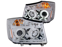 Load image into Gallery viewer, Anzo 2008-2015 Nissan Titan Projector Headlights w/ Halo Chrome (CCFL)
