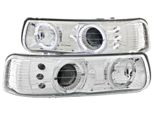 Load image into Gallery viewer, Anzo 1999-2002 Chevrolet Silverado 1500 Projector Headlights w/ Halo Chrome