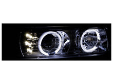 Load image into Gallery viewer, Anzo 1999-2002 Chevrolet Silverado 1500 Projector Headlights w/ Halo Chrome