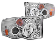 Load image into Gallery viewer, Anzo 2002-2005 Dodge Ram 1500 Projector Headlights w/ Halo Chrome G2