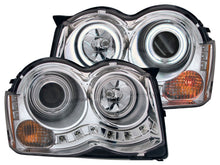 Load image into Gallery viewer, Anzo 2008-2010 Jeep Grand Cherokee Projector Headlights w/ Halo Chrome CCFL