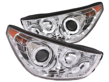 Load image into Gallery viewer, Anzo 2010-2014 Hyundai Tucson Projector Headlights w/ 2 Halos Chrome