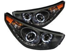 Load image into Gallery viewer, Anzo 2010-2014 Hyundai Tucson Projector Headlights w/ 2 Halos Black