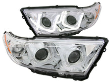 Load image into Gallery viewer, Anzo 2011-2013 Toyota Highlander Projector Headlights w/ U-Bar Chrome