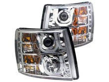 Load image into Gallery viewer, Anzo 2007-2013 Chevrolet Silverado 1500 Projector Headlights w/ U-Bar Chrom