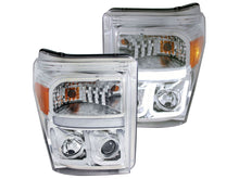 Load image into Gallery viewer, Anzo 2011-2015 Ford F-250 Projector Headlights w/ U-Bar Chrome
