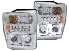 Load image into Gallery viewer, Anzo 2008-2010 Ford F-250 Projector Headlights w/ U-Bar Chrome