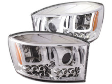 Load image into Gallery viewer, Anzo 2006-2008 Dodge Ram 1500 Projector Headlights w/ U-Bar Chrome