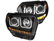 Load image into Gallery viewer, Anzo 2014-2016 Toyota Tundra Projector Headlights w/ U-Bar Black