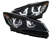 Load image into Gallery viewer, Anzo 2013-2015 Ford Escape Projector Headlights w/ U-Bar Black
