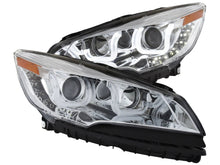 Load image into Gallery viewer, Anzo 2013-2015 Ford Escape Projector Headlights w/ U-Bar Chrome