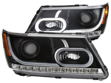 Load image into Gallery viewer, Anzo 2009-2014 Dodge Journey Projector Headlights w/Plank Style Design Blck