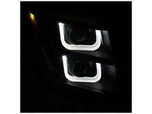 Load image into Gallery viewer, Anzo 2015-2016 Chevrolet Tahoe Projector Headlights w/ U-Bar Black Clear