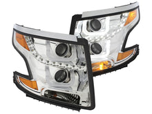 Load image into Gallery viewer, Anzo 2015-2016 Chevrolet Suburban Projector Headlights w/U-Bar Chrome Clear