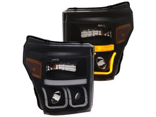 Load image into Gallery viewer, Anzo Ford Super Duty 11-16 Projector Switchback U Bar Style H.L Black Amber