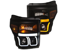 Load image into Gallery viewer, Anzo Ford Super Duty 11-16 Projector Switchback U Bar Style H.L Black Amber