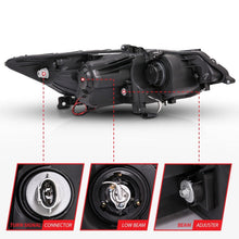 Load image into Gallery viewer, Anzo 2009-2012 Acura Tsx Projector Headlights w/ Halo Black (CCFL)