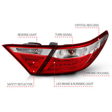 Load image into Gallery viewer, Anzo 2015-2016 Toyota Camry LED Taillights Red/Clear
