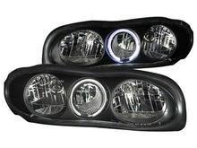 Load image into Gallery viewer, Anzo 1998-2002 Chevrolet Camaro Crystal Headlights w/ Halo Black