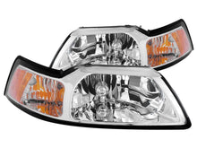 Load image into Gallery viewer, Anzo 1999-2004 Ford Mustang Crystal Headlights Chrome