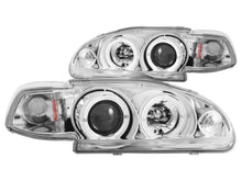 Load image into Gallery viewer, Anzo 1992-1995 Honda Civic Projector Headlights w/ Halo Chrome 1pc