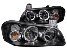 Load image into Gallery viewer, Anzo 2002-2003 Nissan Maxima Crystal Headlights w/ Halo Black