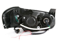 Load image into Gallery viewer, Anzo 2002-2003 Nissan Maxima Crystal Headlights w/ Halo Black