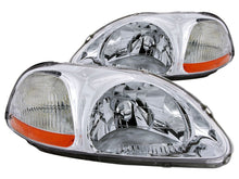 Load image into Gallery viewer, Anzo 1996-1998 Honda Civic Crystal Headlights Chrome