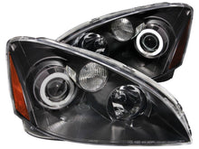 Load image into Gallery viewer, Anzo 2002-2004 Nissan Altima Projector Headlights w/ Halo Black