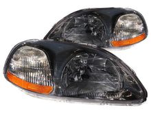 Load image into Gallery viewer, Anzo 1996-1998 Honda Civic Crystal Headlights Gun-Metal Gray