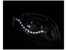 Load image into Gallery viewer, Anzo 2006-2008 Audi A4 Projector Headlights Chrome (R8 LED Style)