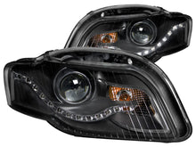 Load image into Gallery viewer, Anzo 2006-2008 Audi A4 Projector Headlights Black (R8 LED Style)