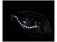 Load image into Gallery viewer, Anzo 2006-2008 Audi A4 Projector Headlights Black (R8 LED Style)