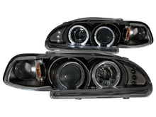 Load image into Gallery viewer, Anzo 1992-1995 Honda Civic Projector Headlights w/ Halo Black 1pc