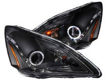 Load image into Gallery viewer, Anzo 2003-2007 Honda Accord Projector Headlights w/ Halo Black (R8 Style)