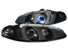 Load image into Gallery viewer, Anzo 1995-1996 Mitsubishi Eclipse Projector Headlights w/ Halo Black G3