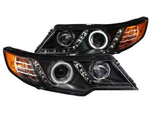 Load image into Gallery viewer, Anzo 2010-2013 Kia Forte Projector Headlights w/ Halo Black (CCFL)