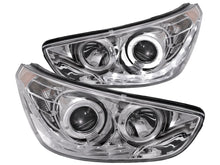 Load image into Gallery viewer, Anzo 2012-2013 Hyundai Accent Projector Headlights w/ Halo Chrome (CCFL)