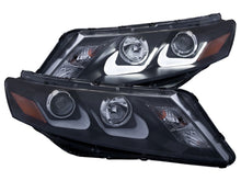 Load image into Gallery viewer, Anzo 2010-2014 Honda Crosstour Projector Headlights w/ U-Bar Black