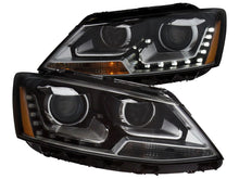 Load image into Gallery viewer, Anzo 2011-2013 Volkswagen Jetta Projector Headlights w/ Plank Style Design