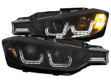 Load image into Gallery viewer, Anzo 2012-2015 BMW 3 Series Projector Headlights w/U-Bar Black HID Compat.