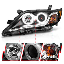 Load image into Gallery viewer, Anzo 2010-2011 Toyota Camry Projector Headlights w/ Halo Black (CCFL)