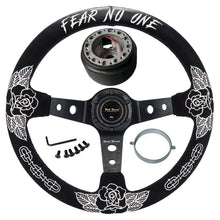 Load image into Gallery viewer, BW Rose 350mm Racing Steering Wheel + Hub Adapter Boss Kit for Civic, Del Sol, Integra