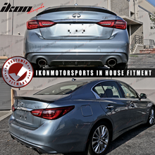 Load image into Gallery viewer, 2014-2023 Infiniti Q50 ST Style Rear Trunk Spoiler Wing Carbon Fiber