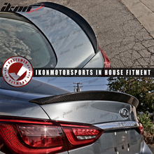 Load image into Gallery viewer, 2014-2023 Infiniti Q50 ST Style Rear Trunk Spoiler Wing Carbon Fiber