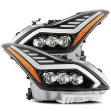 Load image into Gallery viewer, AlphaRex 08-13 Infiniti G37 Coupe SD NOVA LED Proj Headlights Plank Gloss Blk w/Activ Light/Seq Sig 881985 *Discontinued