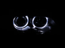 Load image into Gallery viewer, Anzo 2000-2003 BMW 3 Series E46 Projector Headlights w/ Halo Black