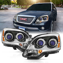 Load image into Gallery viewer, ANZO 2007-2008 Gmc Acadia Crystal Headlight Chrome Amber(OE) 111476