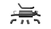 Load image into Gallery viewer, Corsa 18+ Jeep Wrangler JL 2.5in Dual Rear Turn Down Exit Black Sport Axle-Back Exhaust 21013BLK